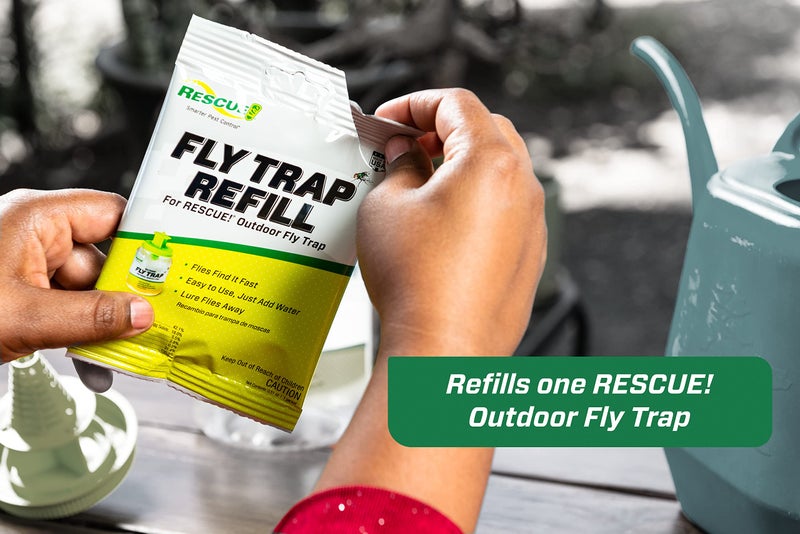 RESCUE! Reusable Fly Trap Refill â€“ Outdoor Use - 6 Pack - Image 2