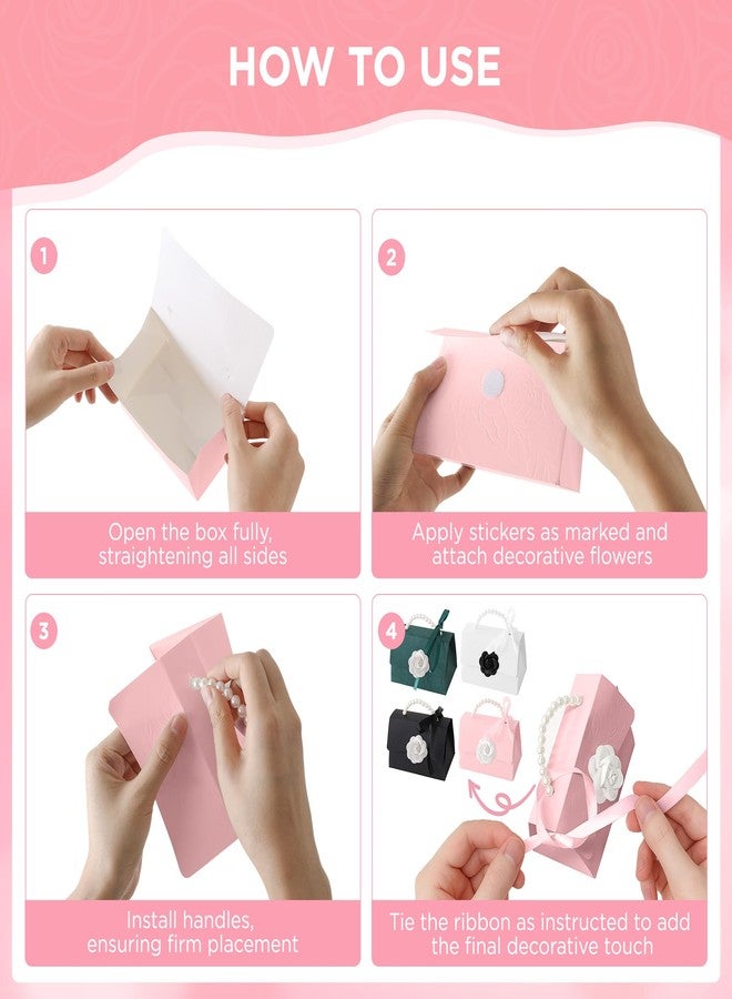 SESENSE Money Pull Box for Cash, Surprise Box Mini Rose Handbags with 30 Pcs Transparent Bags for Christmas Party Birthday - Image 5