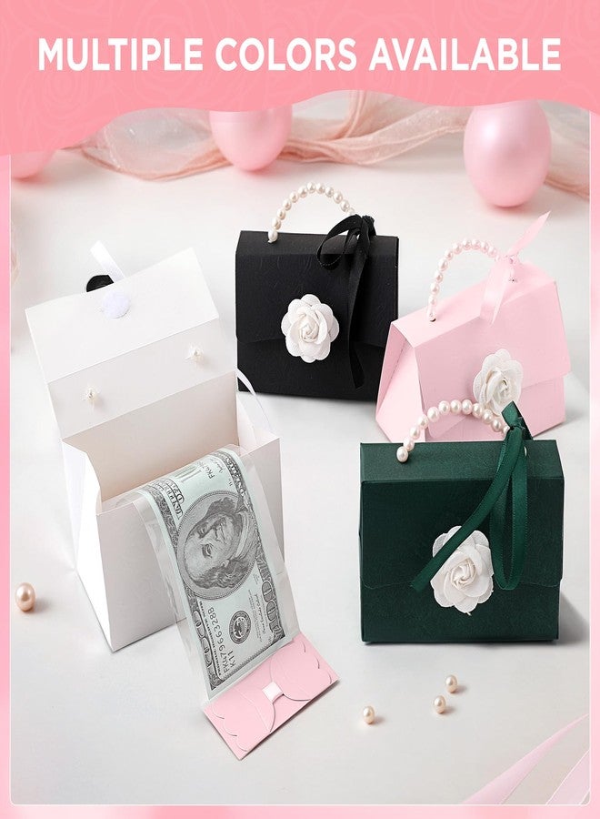 SESENSE Money Pull Box for Cash, Surprise Box Mini Rose Handbags with 30 Pcs Transparent Bags for Christmas Party Birthday - Image 4