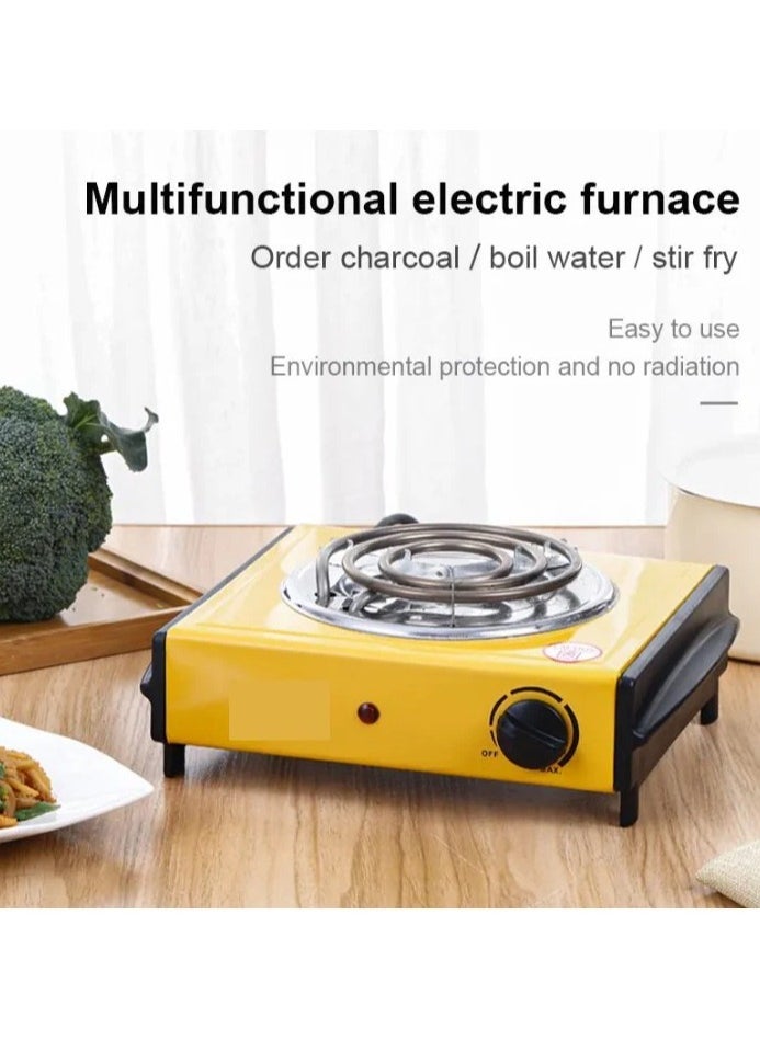 Denx Electric Spiral Heating Stove From , 1000 Watts, Yellow/Black | Dx2035 - Image 5