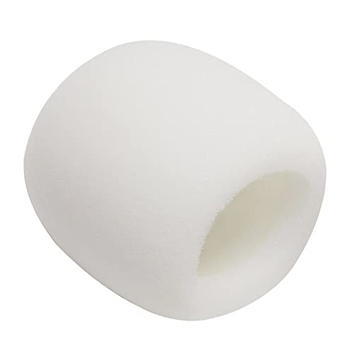 Fielect 5Pcs Microphone Cover Sponge Foam Mic Cover Handheld Microphone Windscreen Shield Protector Mic Foam Filter Cover White for Karaoke DJ, KTV, Broadcasting - Image 5