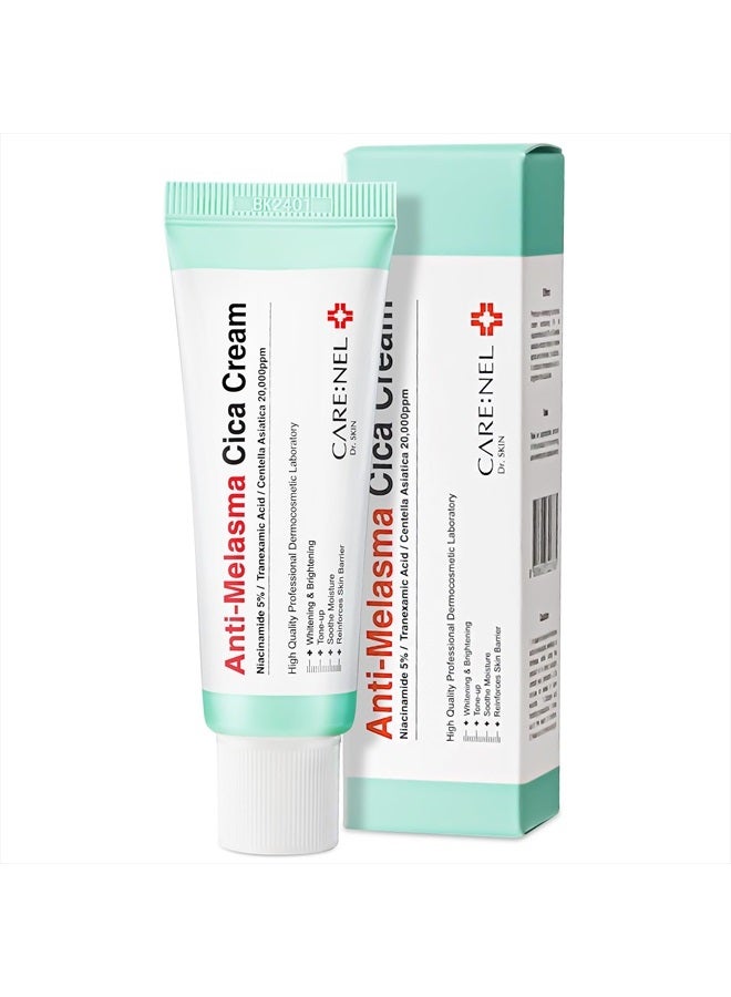 CARENEL Melasma Treatment for Face Cream - Dark Spot Remover Centella Asiatica - Korean Skin Care Beauty Products 40ml/1.35 fl.oz - Image 1