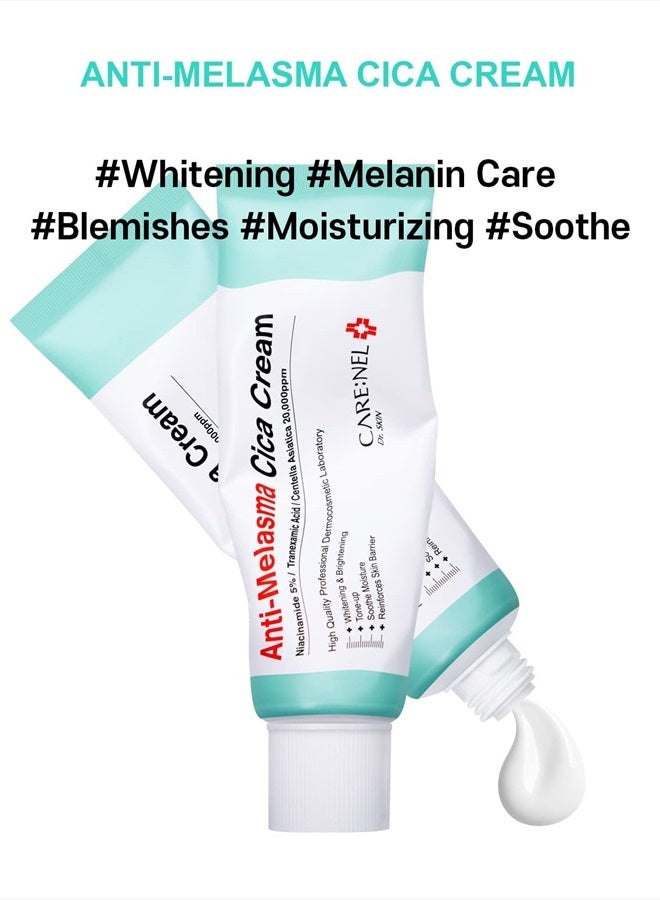 CARENEL Melasma Treatment for Face Cream - Dark Spot Remover Centella Asiatica - Korean Skin Care Beauty Products 40ml/1.35 fl.oz - Image 5