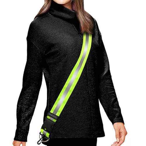 ZEMOZEN Reflective Sash for Walking at Night - Replaces Reflective Vest Safety Vests Reflective Running Vest - Reflective Running Gear Reflective Belt Night Walking Running Reflective Gear for Walking Biking - Image 1
