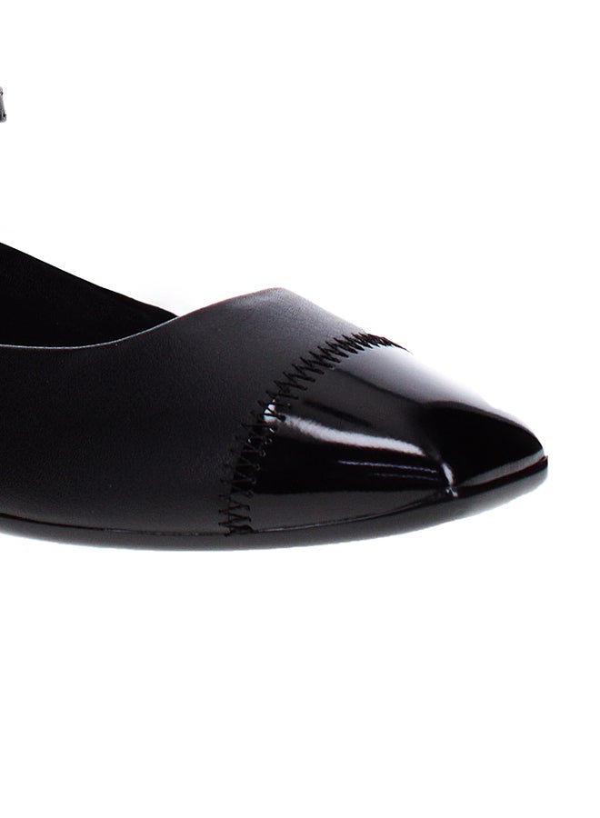 MOLECA Solid Slip-On Ballerinas with Bow Accent Detail - Image 1