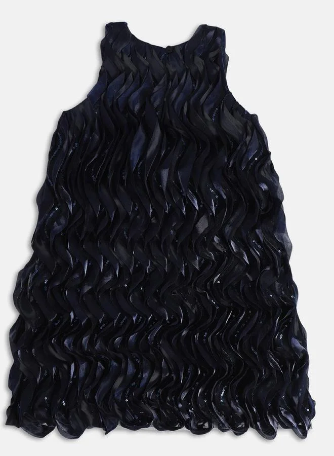 Miniklub Girls Ruffled Embellished Dress