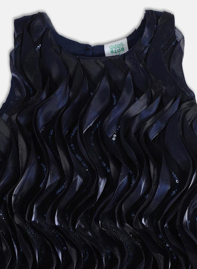 MINIKLUB Girls Ruffled Embellished Dress - Image 3