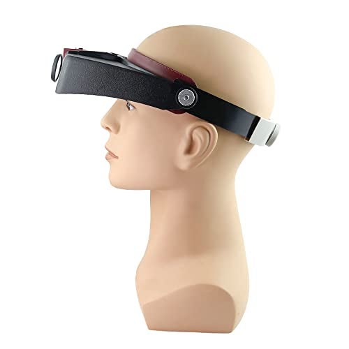 Meichoon Headband Magnifying Glasses with 2 LED Lights Head Lamp,1.5X 3X 6.5X 8X Eyewear Magnifier for Repairs Reading Jewelry Making - Image 3