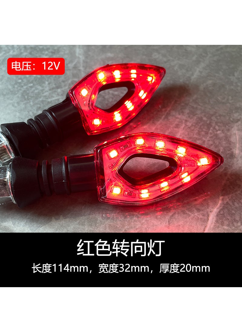 Generic - Classic LED Motorcycle Turn Signals for Monkey Bike 12V Red always bright - Image 1