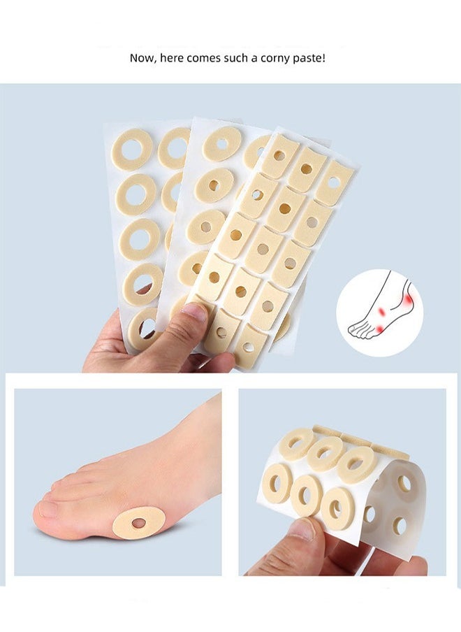 Generic 60 Pcs Foot Corn Removal Plaster Set, Self Stick Adhesive Cushions To Pad and Reduce Pressure From Calluses, Corns, Blisters, Heel Frictions, Self Stick Cushions  - Image 3