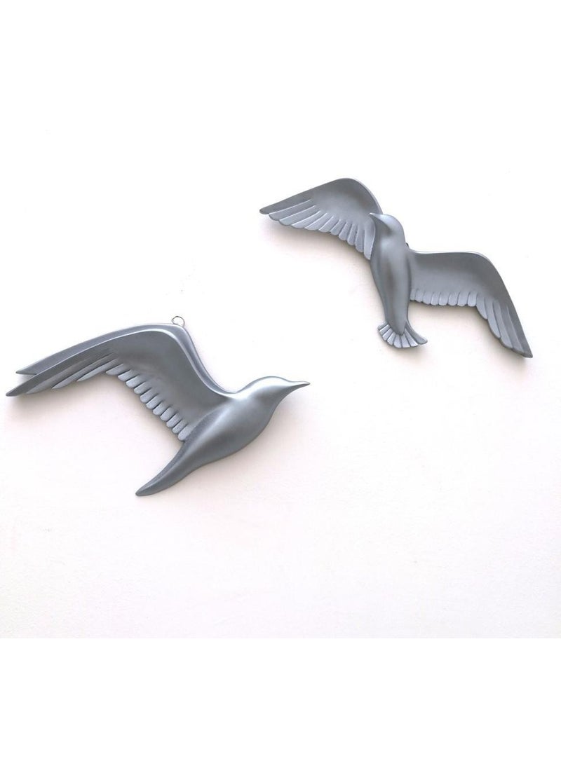 SUME Decorative Double Seagull Pair Wall Ornament Bird Home Decor  - Image 1