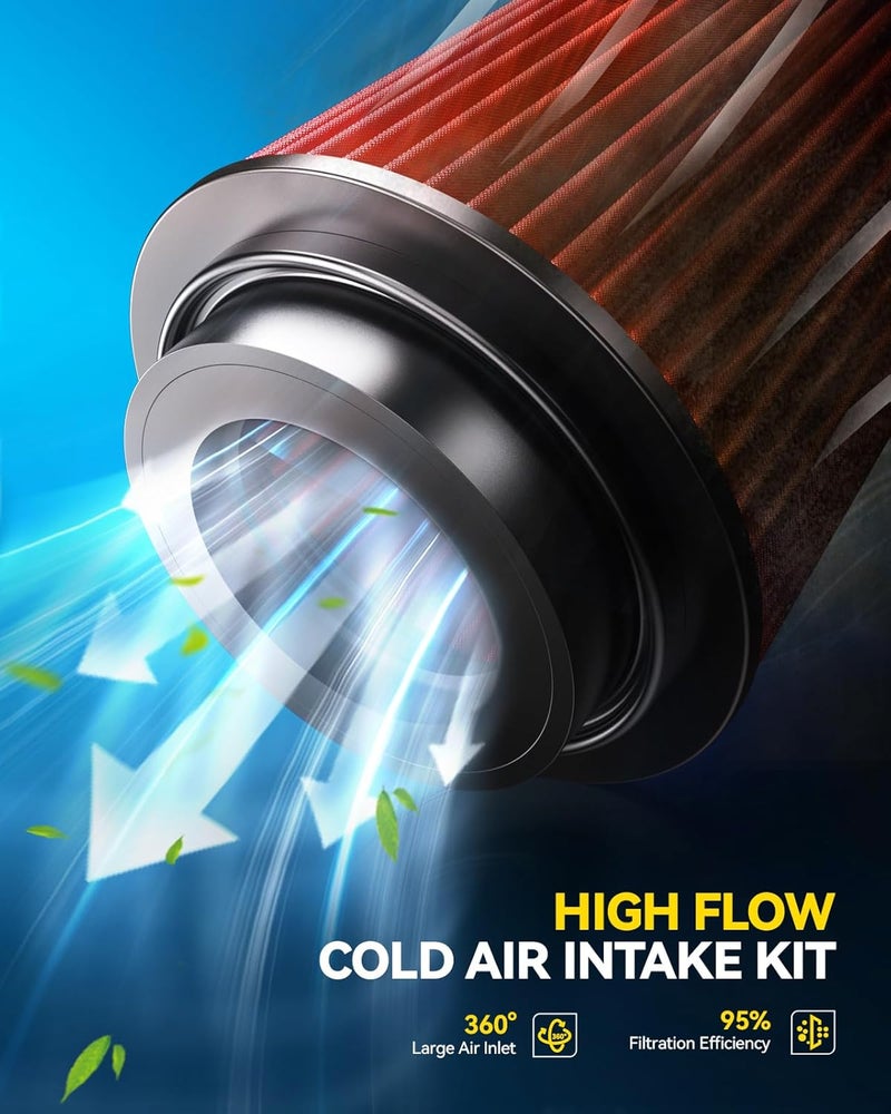 PHILTOP مجموعة سحب الهواء البارد PHILTOP لسيارة نيسان ألتيما 2007 S 2.5L L4 بنزين - Image 5