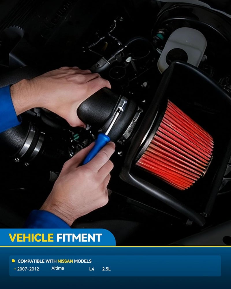 PHILTOP مجموعة سحب الهواء البارد PHILTOP لسيارة نيسان ألتيما 2007 S 2.5L L4 بنزين - Image 2