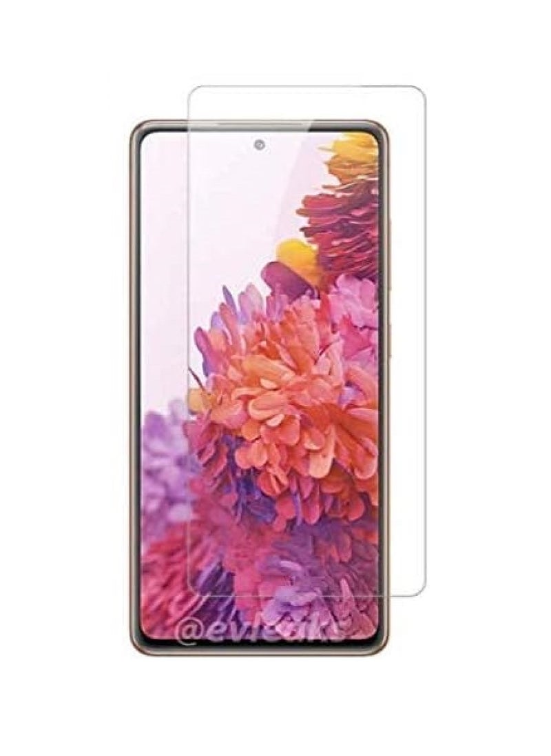 حماية شاشة زجاجية مقساة واضحة مصممة لجهاز سامسونج جالاكسي S20 FE تغطية كاملة للشاشة وخالية من الفقاعات - Image 1