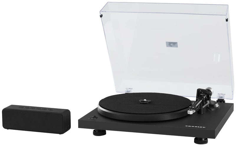 Crosley CSeries Bundle BeltDrive Bluetooth Turntable Record Player with S300 Speaker Black - Image 2