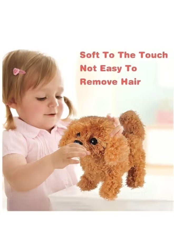 HalaKids Plush Teddy Toy Puppy Electronic Interactive Pet Dog - Walking, Barking, Tail Wagging, Stretching Companion Animal for Kids Children - Image 4