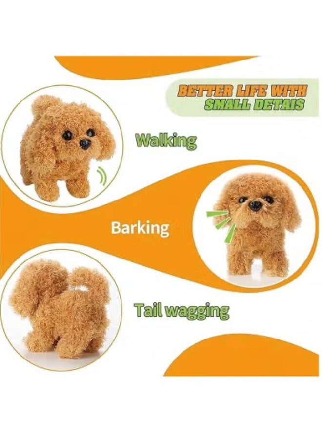 HalaKids Plush Teddy Toy Puppy Electronic Interactive Pet Dog - Walking, Barking, Tail Wagging, Stretching Companion Animal for Kids Children - Image 2