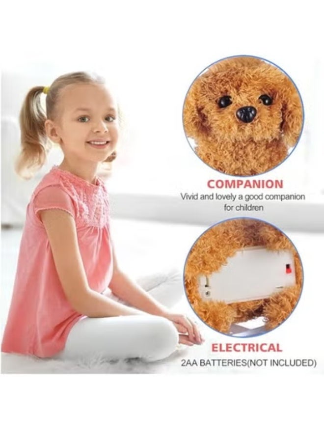 HalaKids Plush Teddy Toy Puppy Electronic Interactive Pet Dog - Walking, Barking, Tail Wagging, Stretching Companion Animal for Kids Children - Image 3