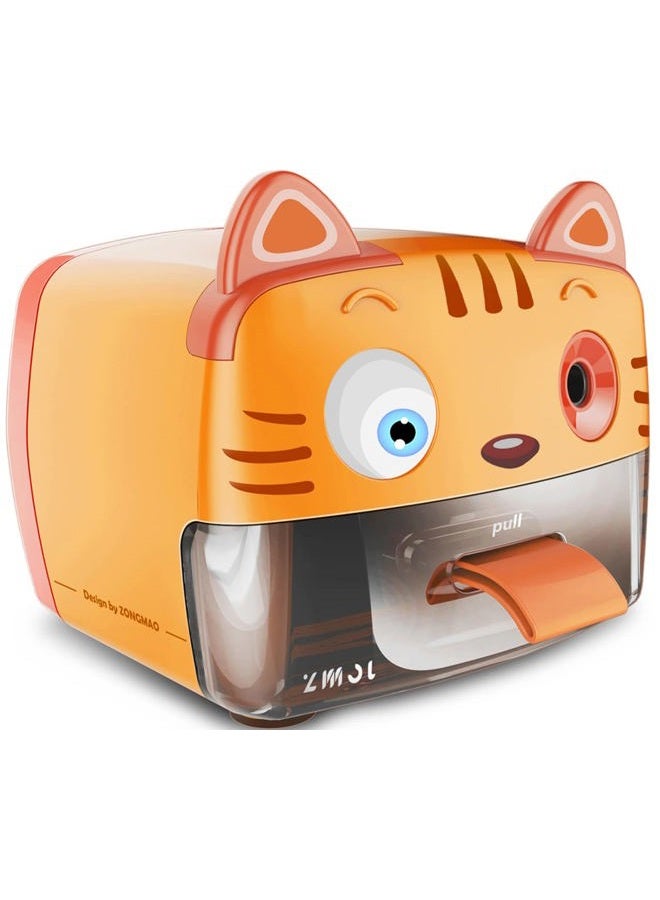 ZMOL Heavy Duty Electric Pencil Sharpener for Classroom,Cute Pencil Sharpener Plug in for Kids,Auto-Stop Pencil Sharpeners Plug in for No.2 / Colored Pencil - Image 1
