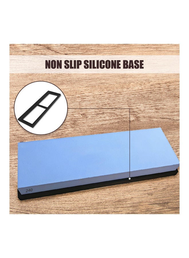 نيبمينينت Sharpening Stone With Non Slip Silicone Base 240 Grit blue 0.4kg - Image 5