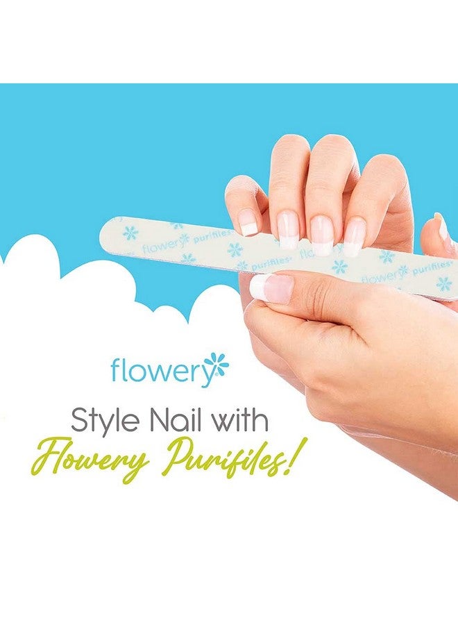 Flowery Flowery Purifiles Standard Pink Core Disinfectable Nail Files, 80/100 Grit, 20 per Pack  - Image 2