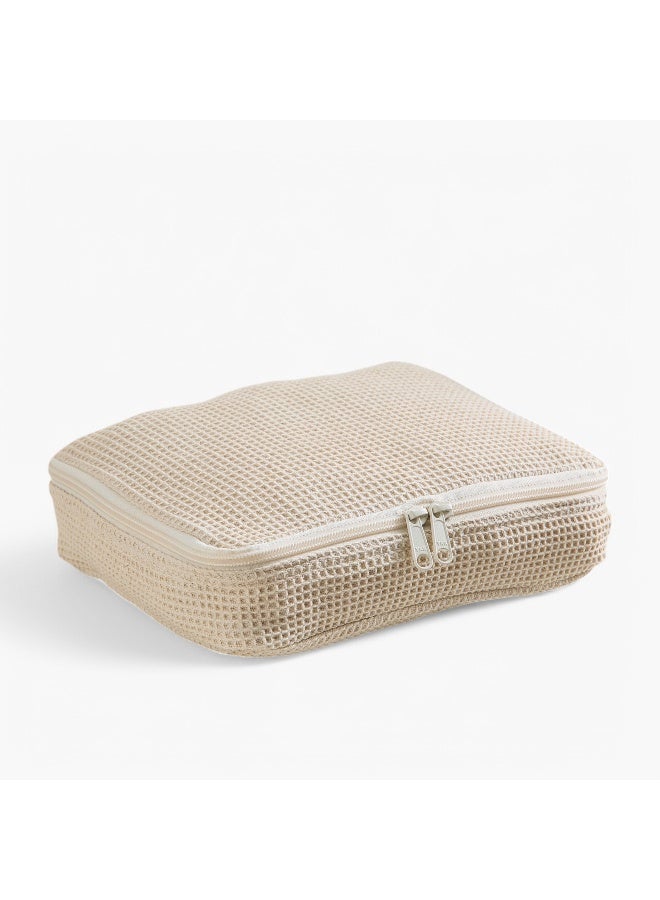 Home Box Bella Oat Large Waffle Box Pouch - 24x20x5 cm - Image 5