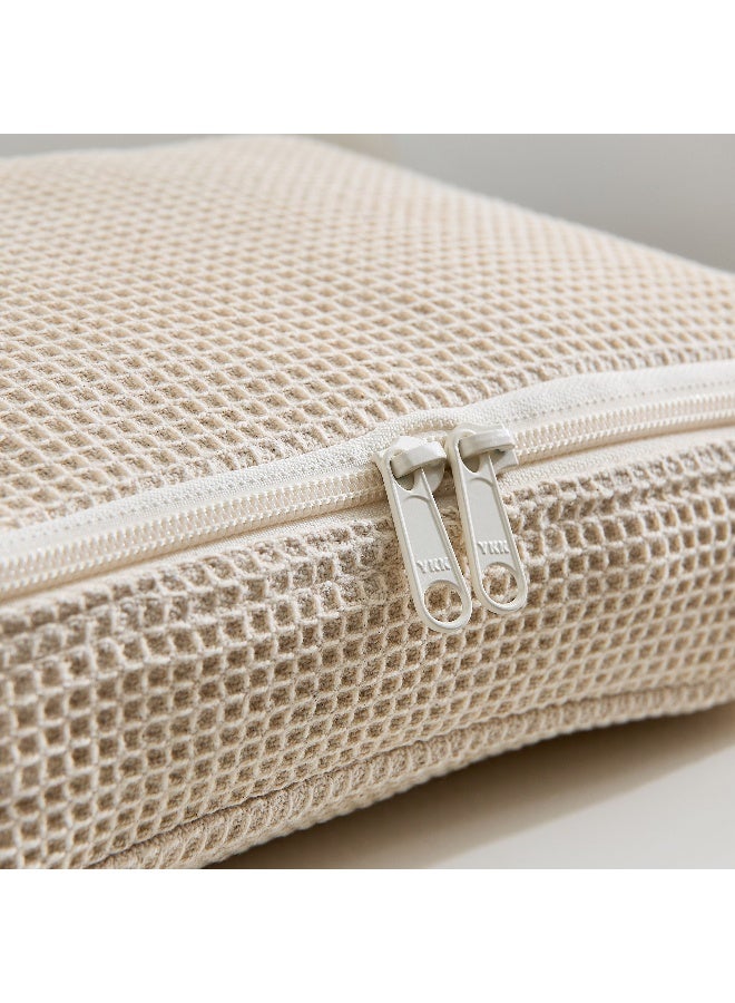 Home Box Bella Oat Large Waffle Box Pouch - 24x20x5 cm - Image 2