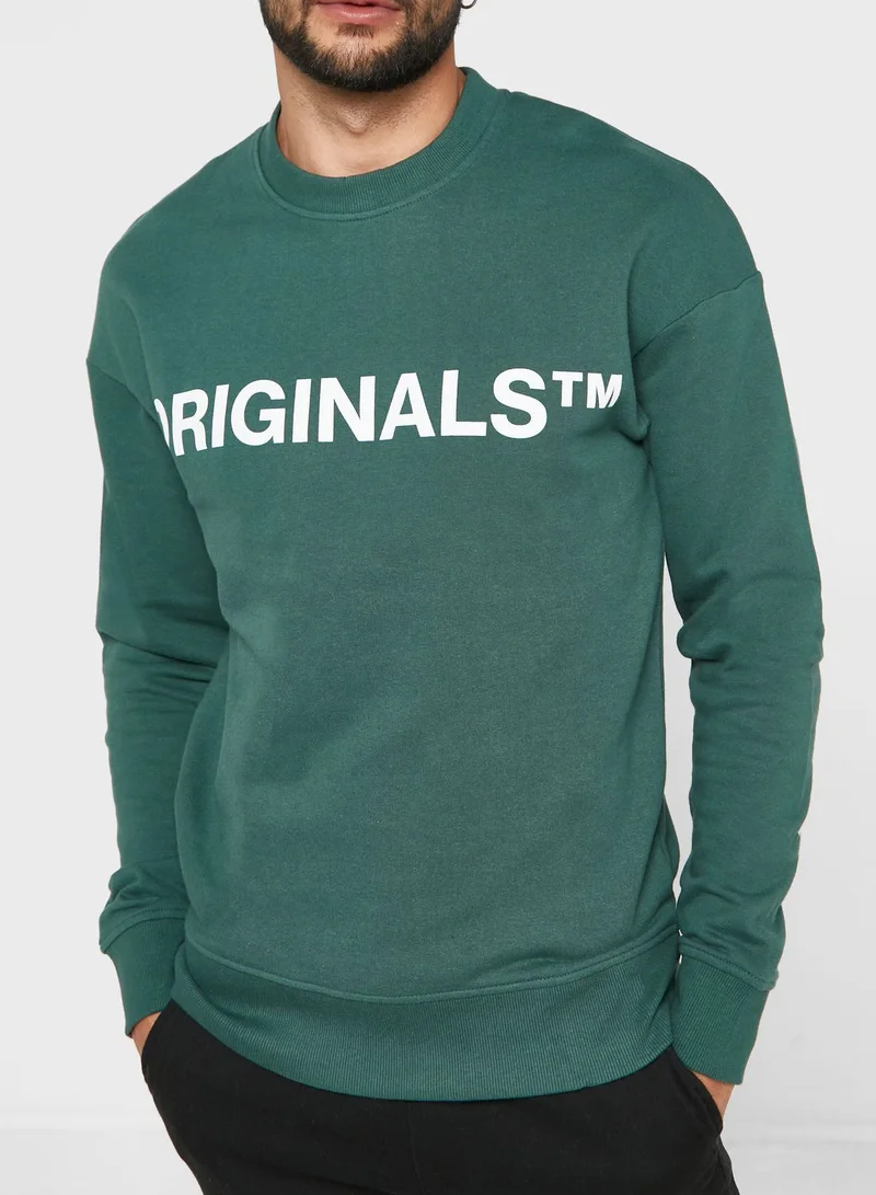 JACK & JONES Logo Printed Sweatshirt