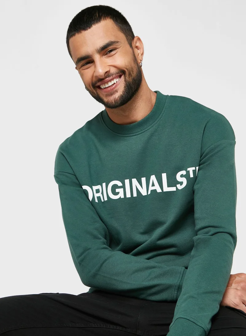 JACK & JONES Logo Printed Sweatshirt