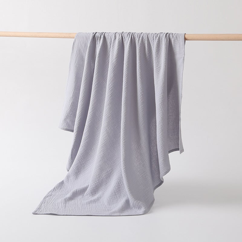 Baby Bath Towel Double-layer Pure Cotton Gauze Extra Absorbent Newborn Blanket Baby Towel Quilt Big Towel Not Deformed - Image 1