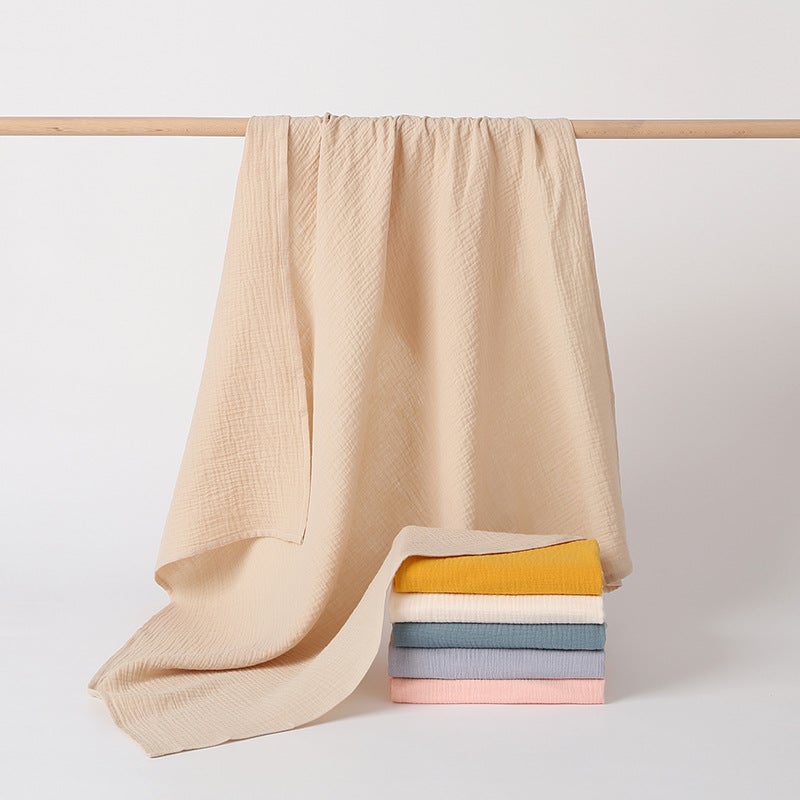 Baby Bath Towel Double-layer Pure Cotton Gauze Extra Absorbent Newborn Blanket Baby Towel Quilt Big Towel Not Deformed - Image 2