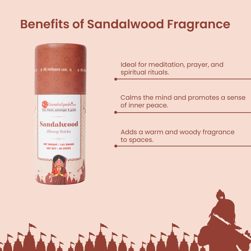 GaneshaSpeaks GaneshaSpeaks Bambooless Dhoop Sticks with Sandalwood Jasmine Fragrance 80 PiecesPack of 2 Handcrafted by Skilled Artisans EcoFriendly Pure Aroma Free Ceramic Stand  - Image 2