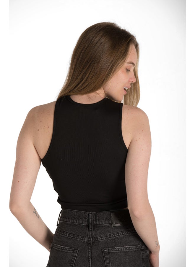 Marco Bergamo Ribbed Top With Wide Straps  - Image 3
