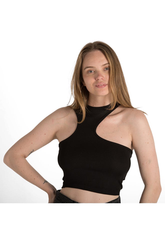 Marco Bergamo Ribbed Top With Wide Straps  - Image 4