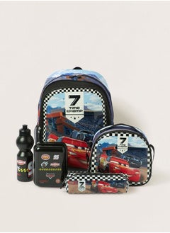 Disney Cars Print 5-Piece Backpack Set - 16 inches