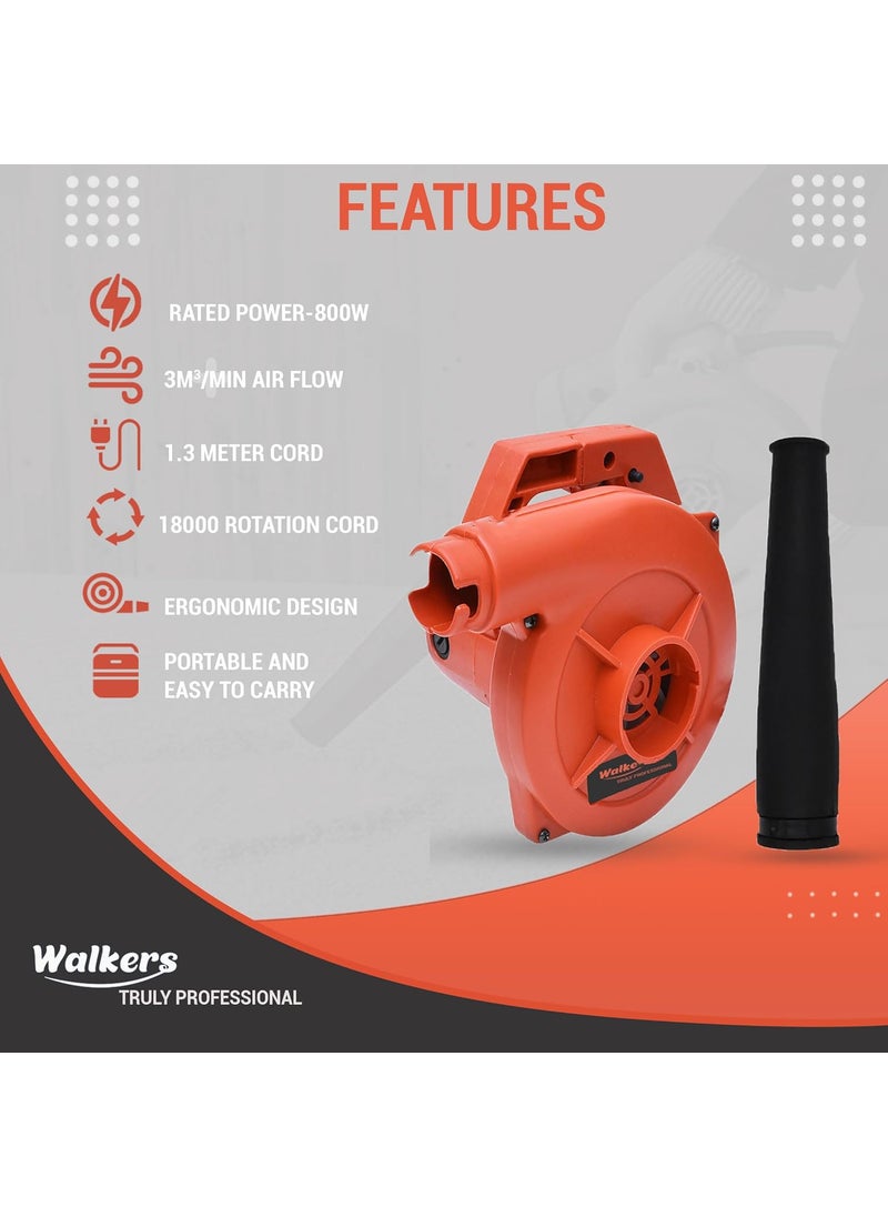Walkers Walkers WKCB305M1 800W-18000RPM Electric Air Blower and Suction Dust Cleaner for AC/Computer/Home with Carbon Brushes Forward Curved Air Blower (Corded Vacuum)  - Image 3
