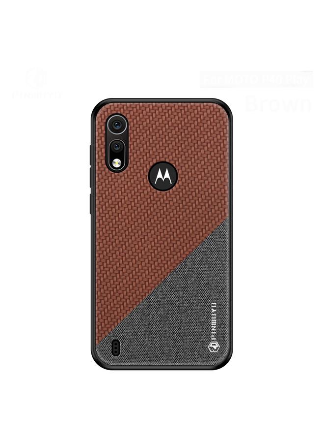 The Bros Hong Series Anti-fall TPU+ Chemical Fiber Cloth Protective Cover for Moto P40 play