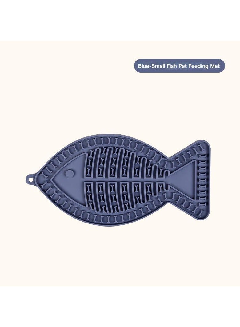 Goolsky Pet Silicone Feeding Mat – Fish-Shaped Design, Anti-Slip Bottom for Cat Dining, Durable - Image 4