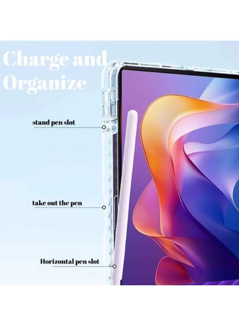Fankalo Tablet Cover Compatible with Redmi Pad 2 11 inch 2025 with Pencil Holder,Clear Back Cover with Automatically Wake Up Sleep - Image 2