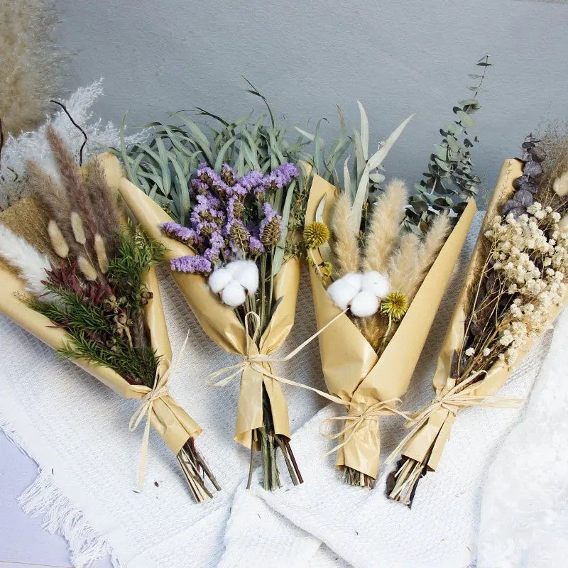 Bluejw TC Hot Selling Dried Everlasting Flowers Bouquet - 16 Style DIY Real Flowers Decorative Holiday Gifts, Dried Plants Included - Image 2