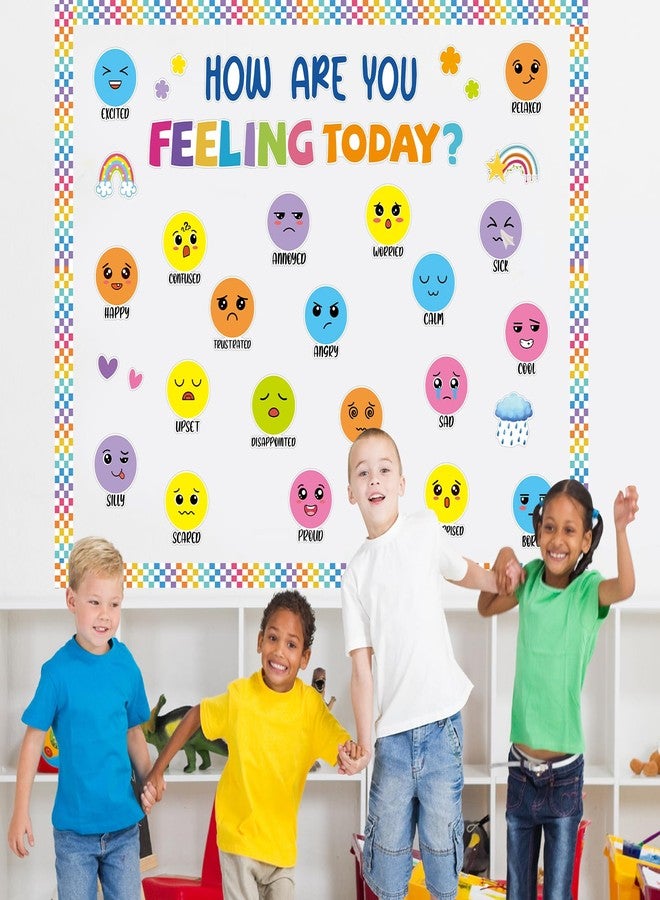 Yewfold Feeling Bulletin Board Set Calming Corner Classroom Decor How Are You Feeling Today Mental Health Poster for School Office Home Therapy Calm Down Conrner Wall Decor (Bright) - Image 5
