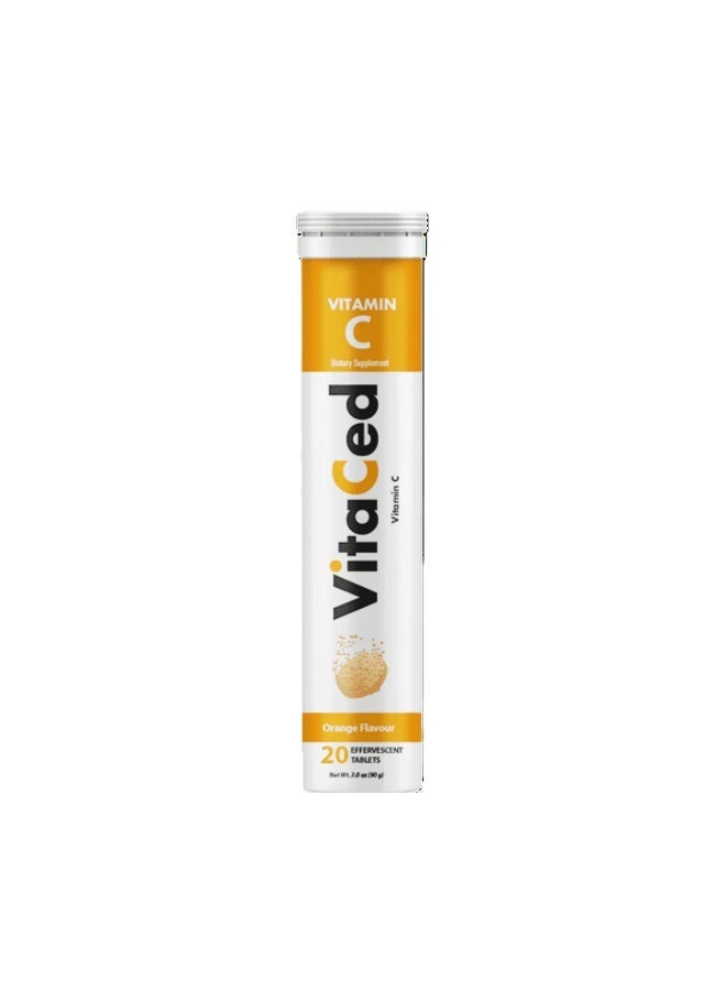 Vitaced Vitamin C  1,000mg 20 Effervescent Tablets - Orange Flavor