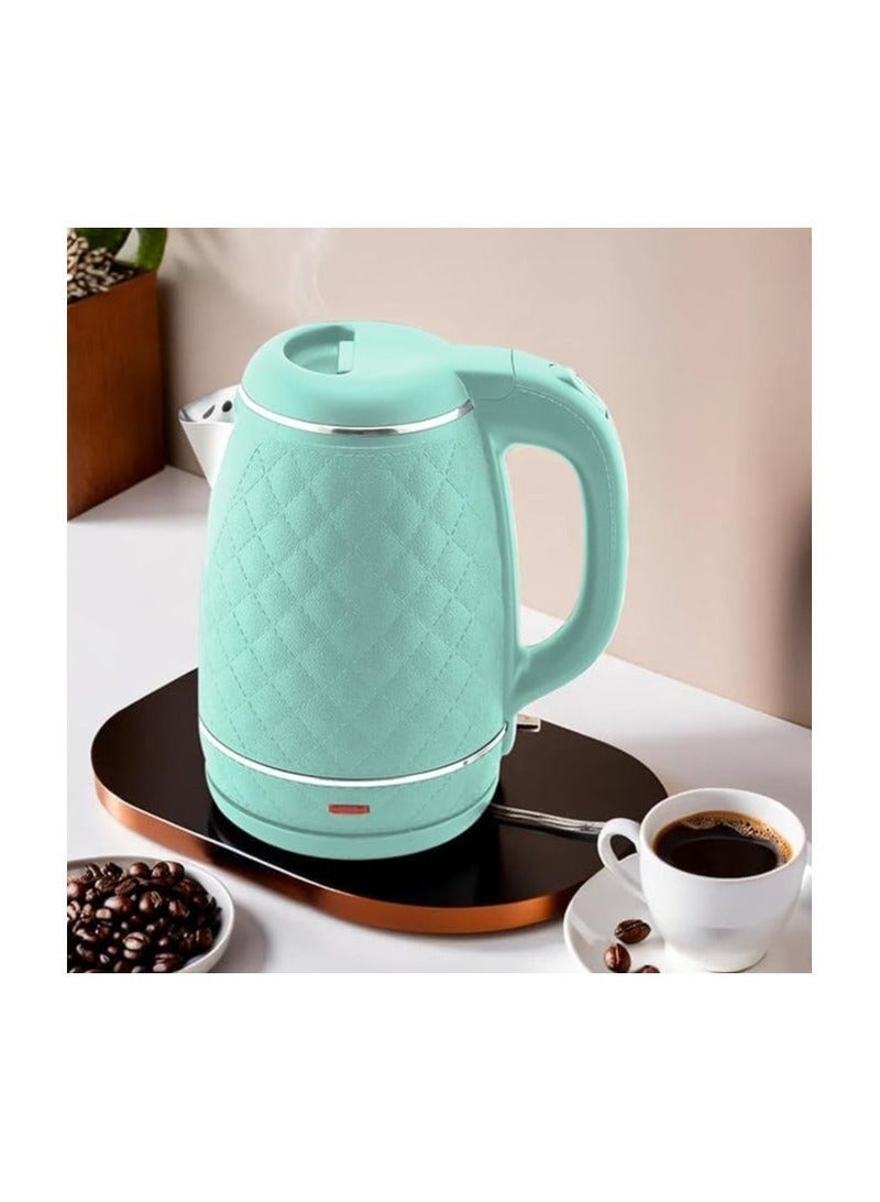 Flamingo Premier Stainless Steel-Plastic Electric Kettle, 1.8L, 1500W, Green 7252772732728 - Image 3