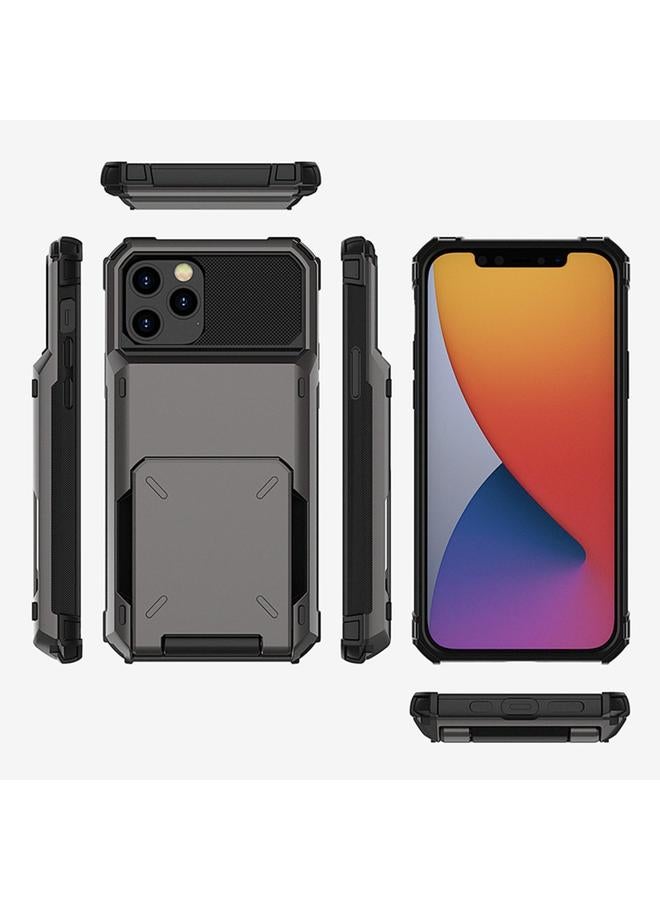 اس-توب جراب لهاتف iPhone 12 Pro Max مقاوم للخدش والصدمات ومتين وقوي وواقي مع حامل للبطاقات - Image 4