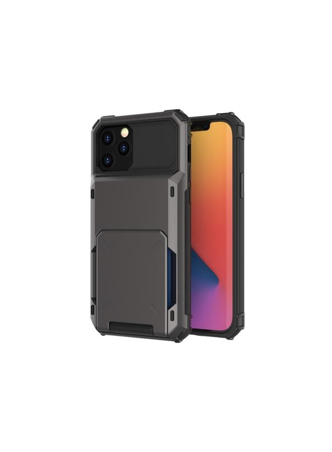 اس-توب جراب لهاتف iPhone 12 Pro Max مقاوم للخدش والصدمات ومتين وقوي وواقي مع حامل للبطاقات - Image 1