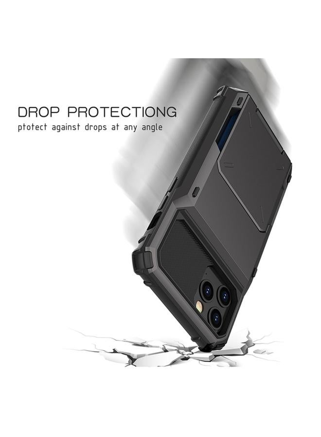 اس-توب جراب لهاتف iPhone 12 Pro Max مقاوم للخدش والصدمات ومتين وقوي وواقي مع حامل للبطاقات - Image 3