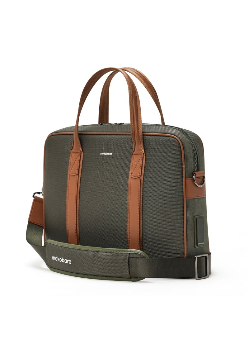 Mokobara The Decaf Briefcase - Nylon Material | Green Energy, Green  - Image 1