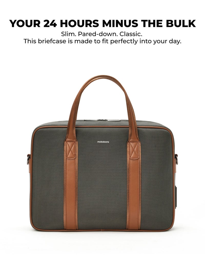 Mokobara The Decaf Briefcase - Nylon Material | Green Energy, Green  - Image 4