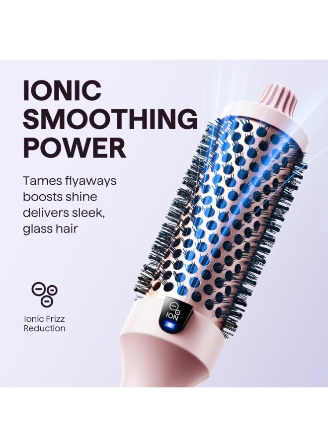 wavytalk Thermal Brush, Blowout Boost 1.5 inch Heated Round Brush for Blowout Look, Dual Voltage, Pink, Sakura, Tourmaline Ceramic, Negative Ion Technology, 5 Temperature Settings, Less Damage - Image 3