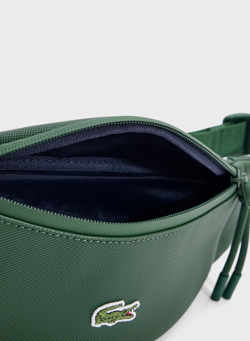 LACOSTE Logo Zip Over Crossbody